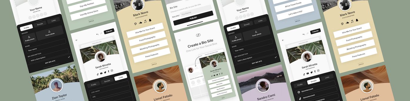 BIO SITES DE UNFOLD: una nueva herramienta para destacar en internet gracias a la tecnología y el diseño
