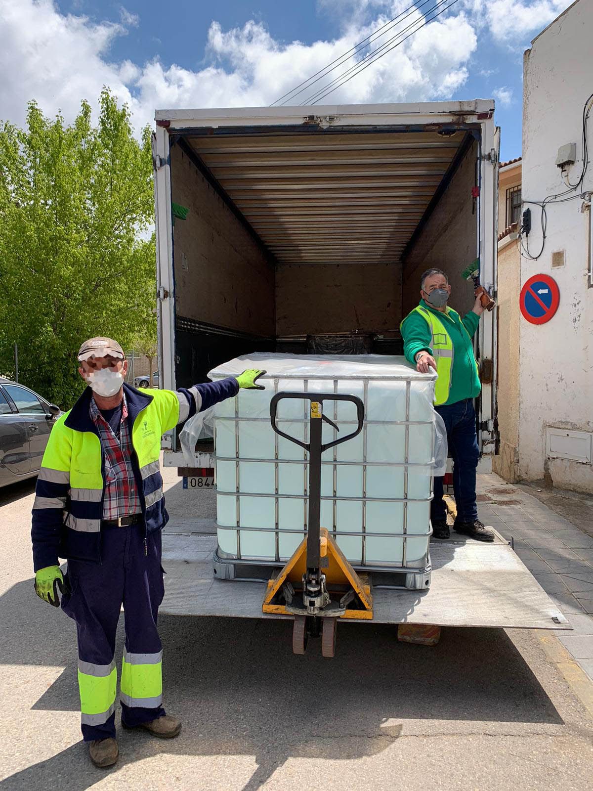 DESTINA transporta de manera gratuita la donación de 2.4 toneladas de hidrogel por parte de BASF