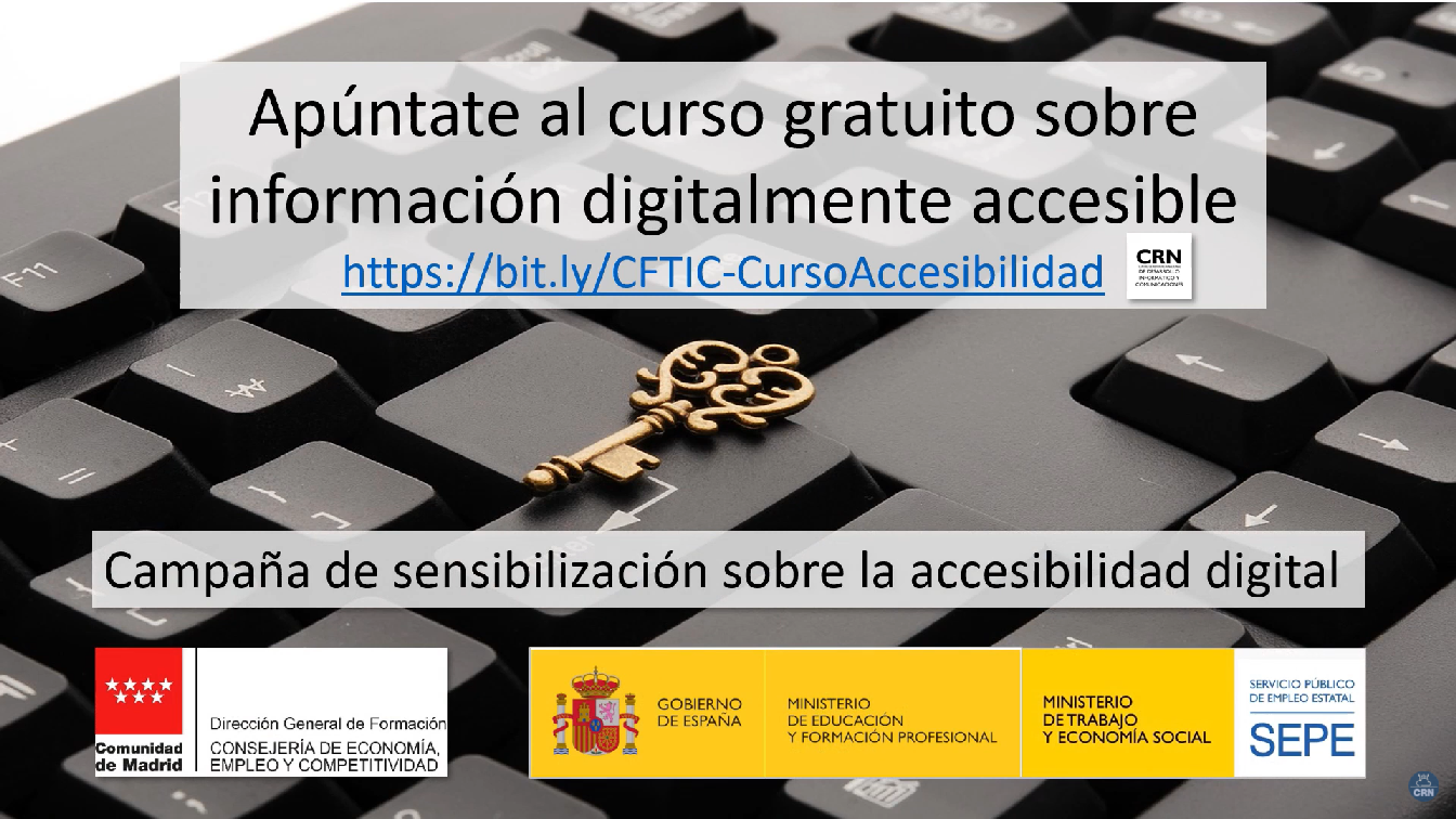 Campaña de concienciación y formación para la accesibilidad digital