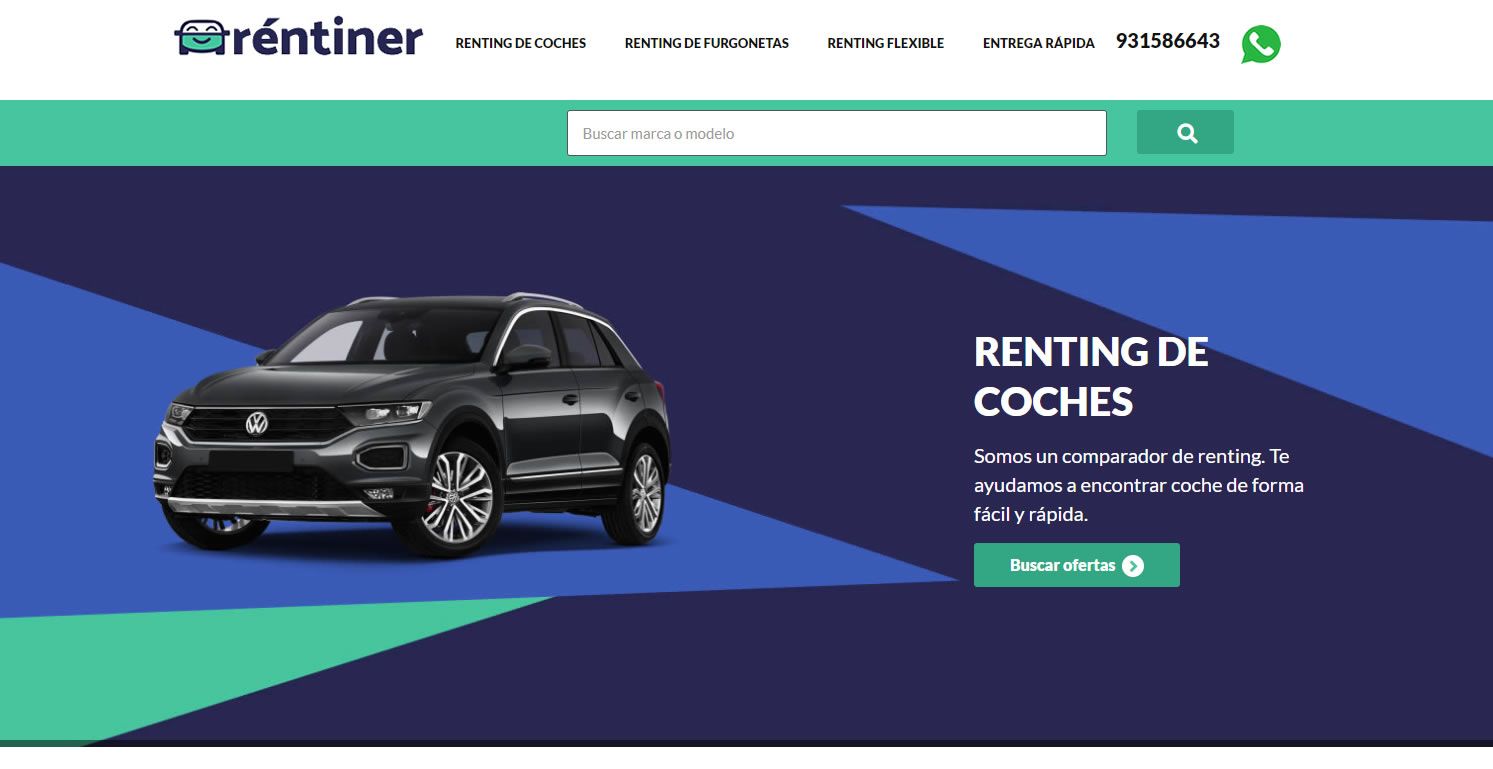 Rentiner, el comparador de renting de coches cierra su primera ronda y obtiene financiación de ENISA