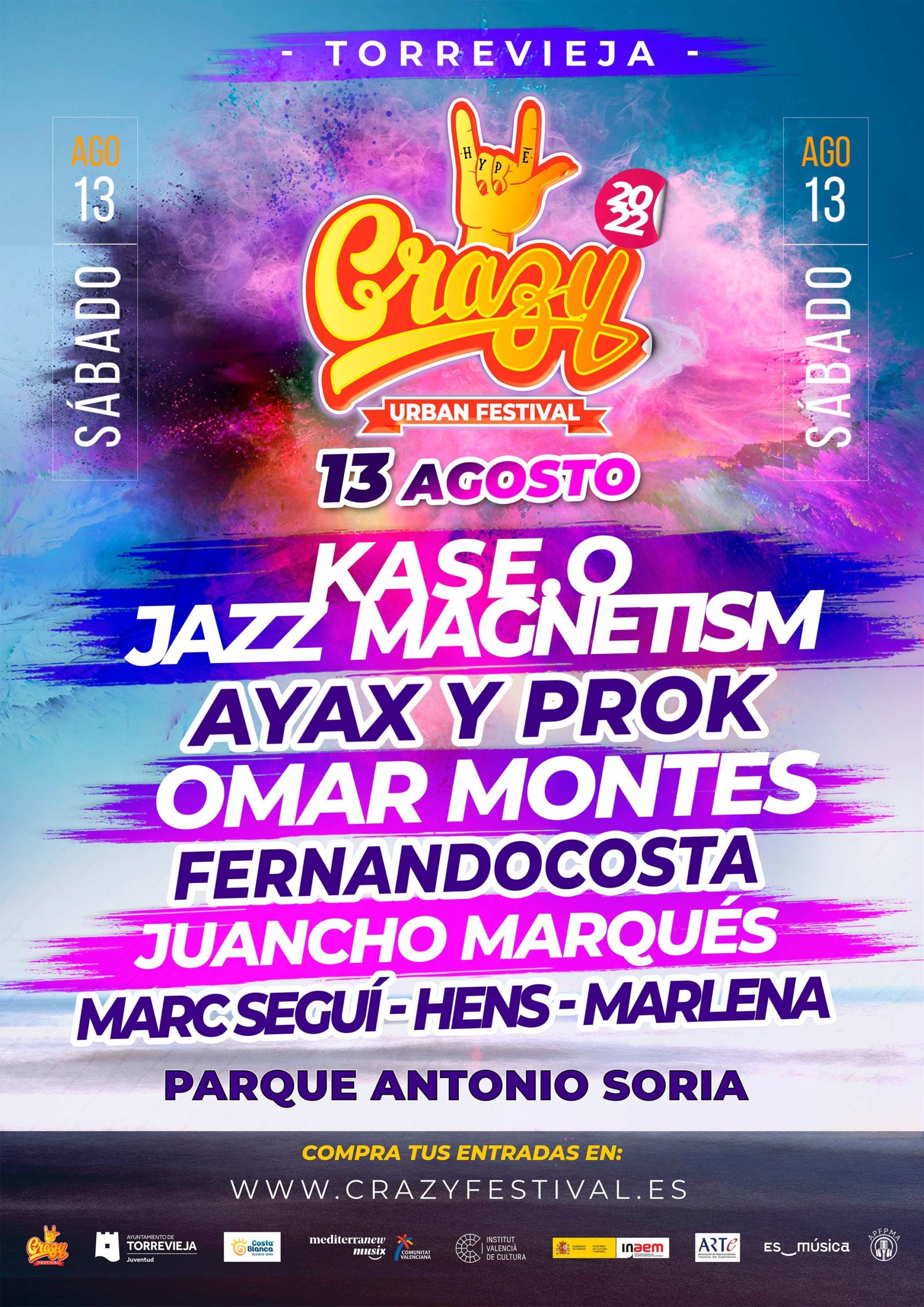 Crazy Urban Festival se presenta con grandes novedades para su segunda edición en Torrevieja