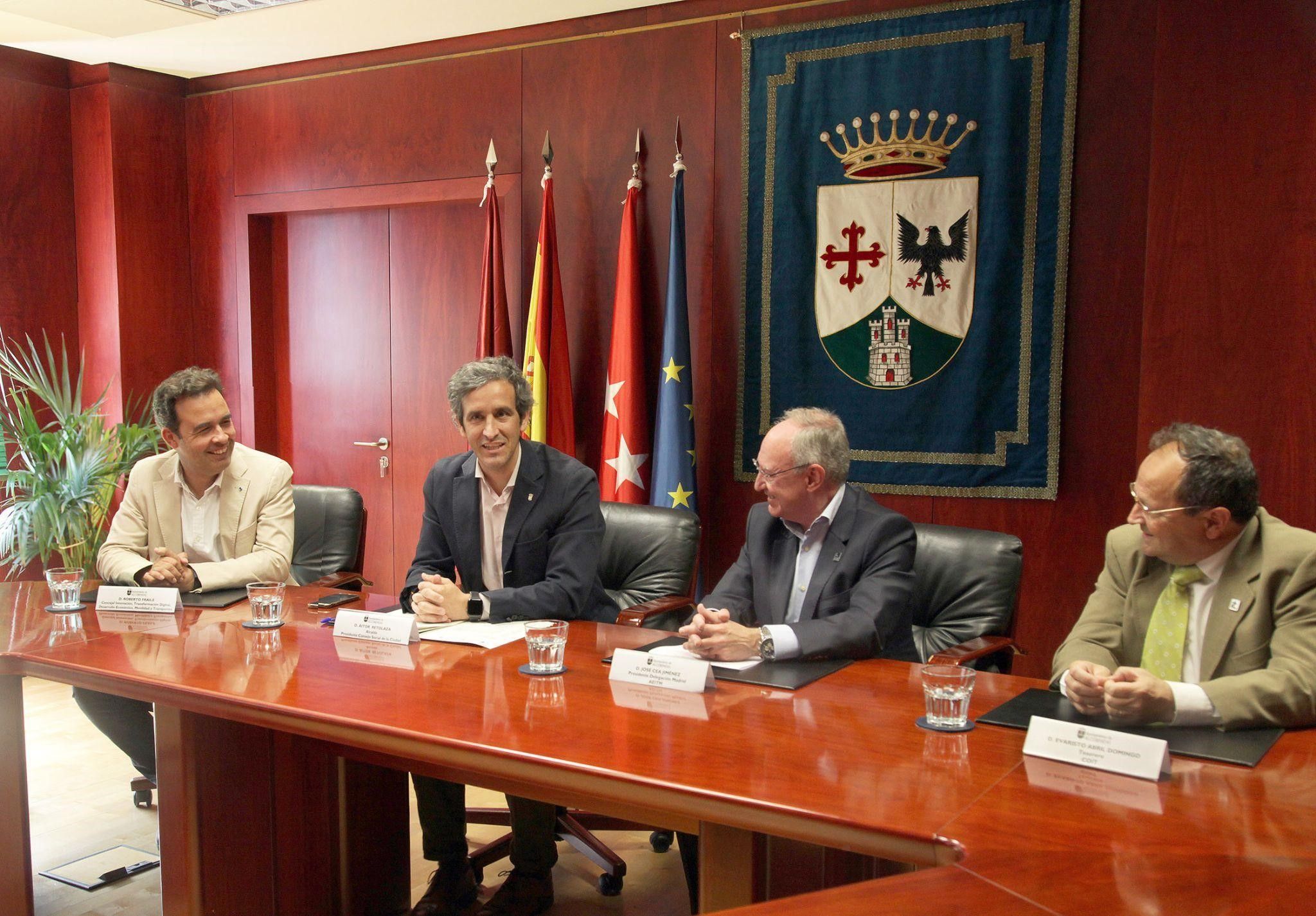 AEIT-Madrid y el COIT firman un acuerdo de colaboración con el Ayuntamiento de Alcobendas