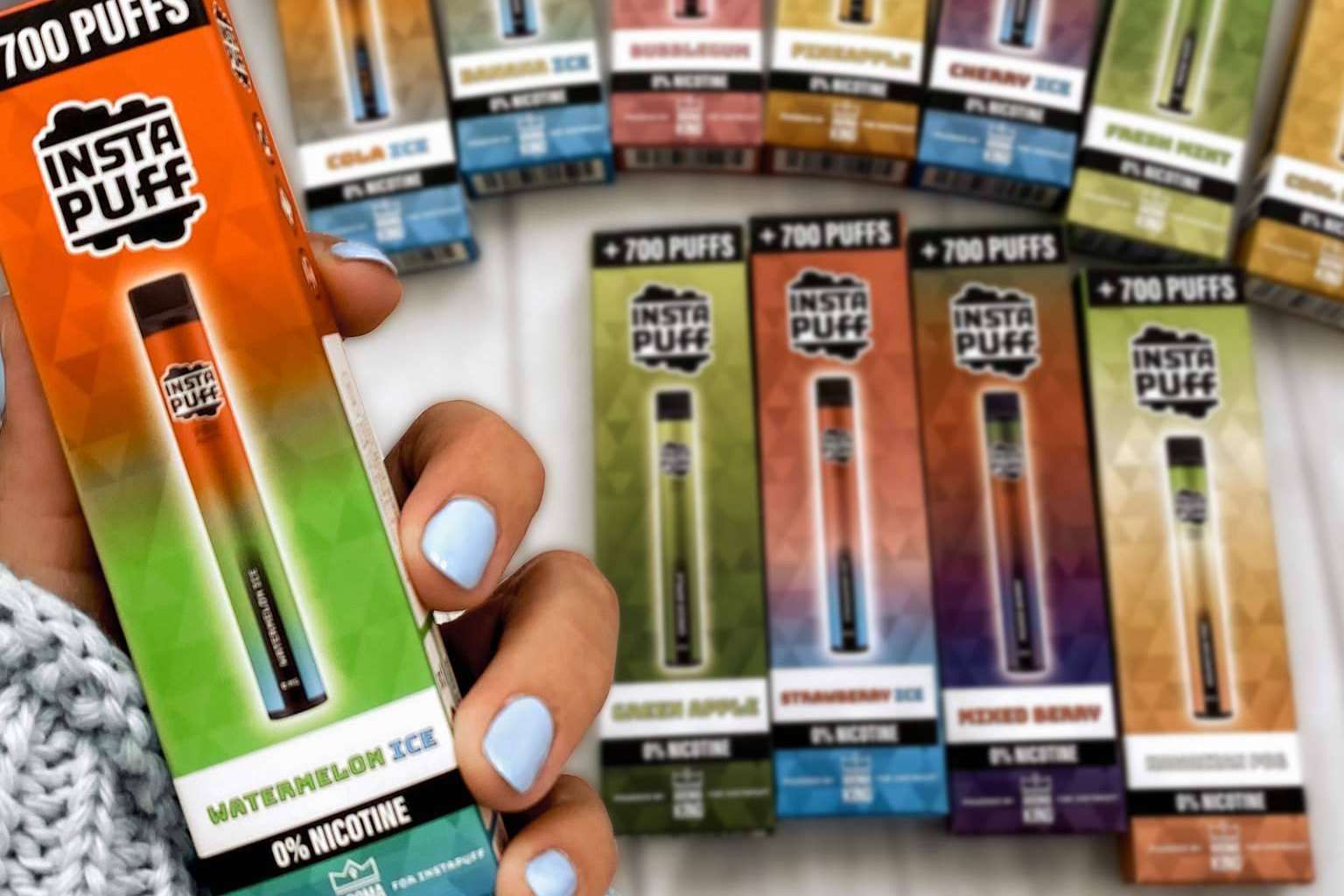 ¿Qué productos ofrece la marca Insta Puff en España?