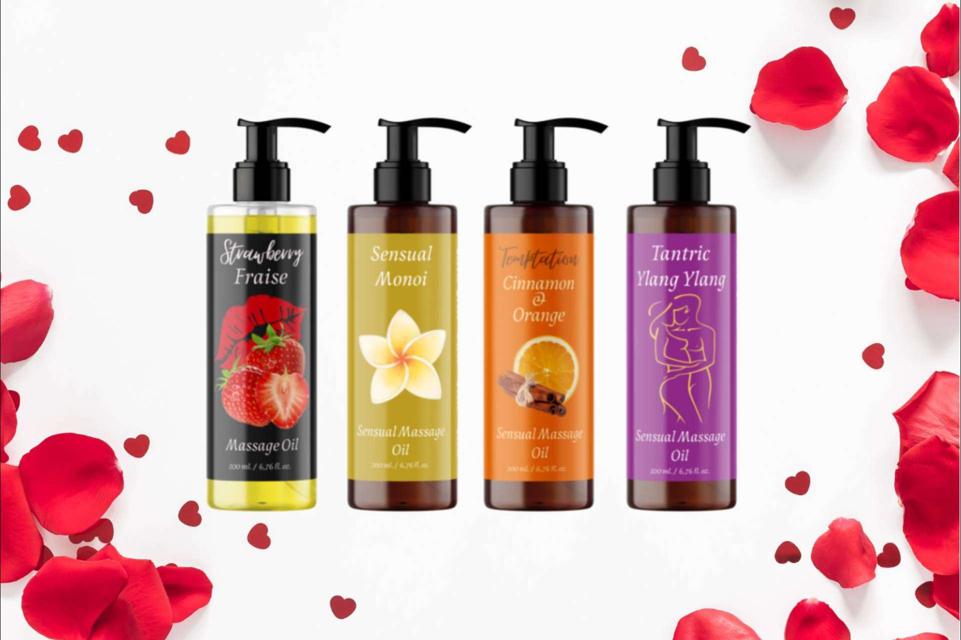 Regalar aceites de masaje sensuales para San Valentín