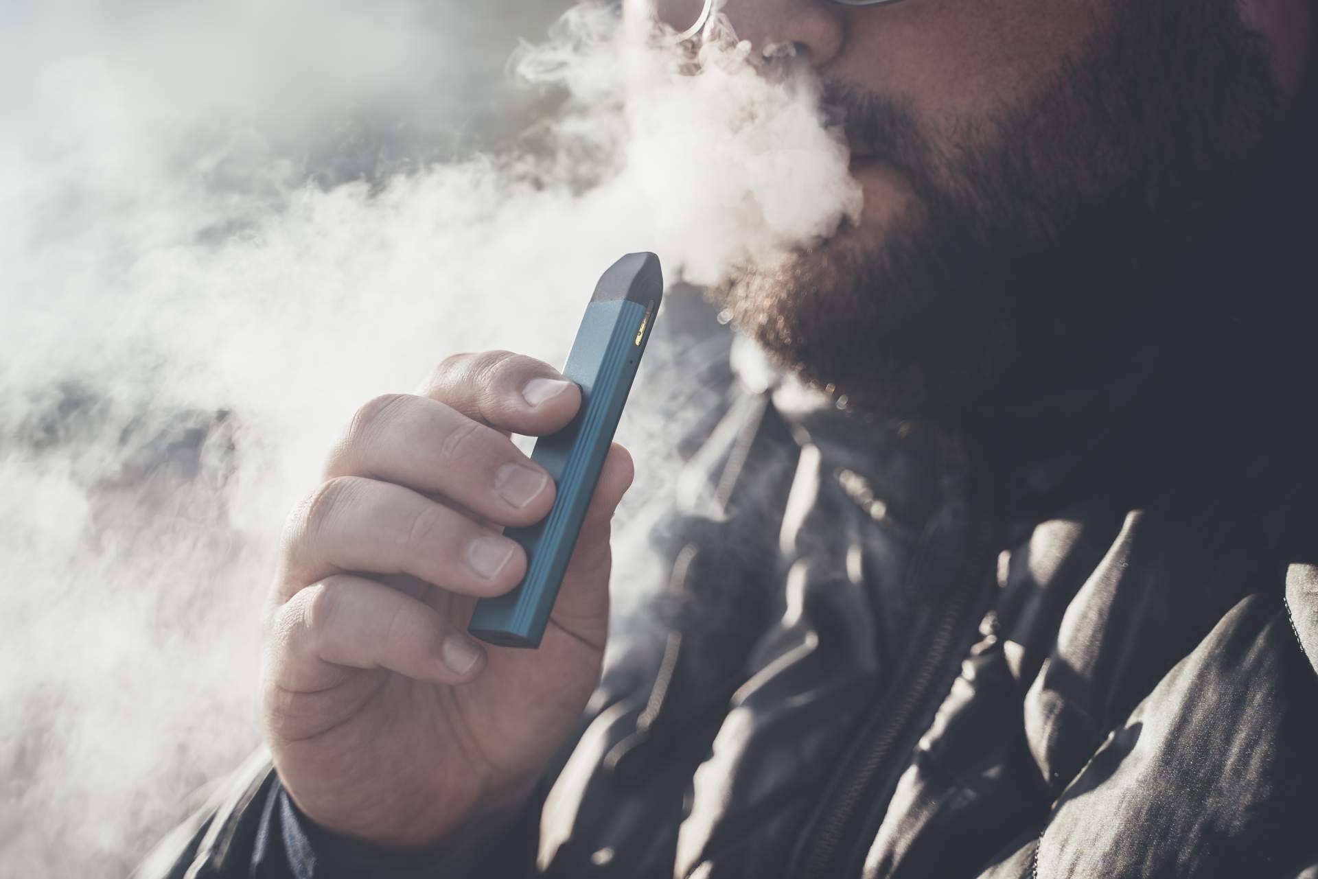 El uso del vaper sin nicotina