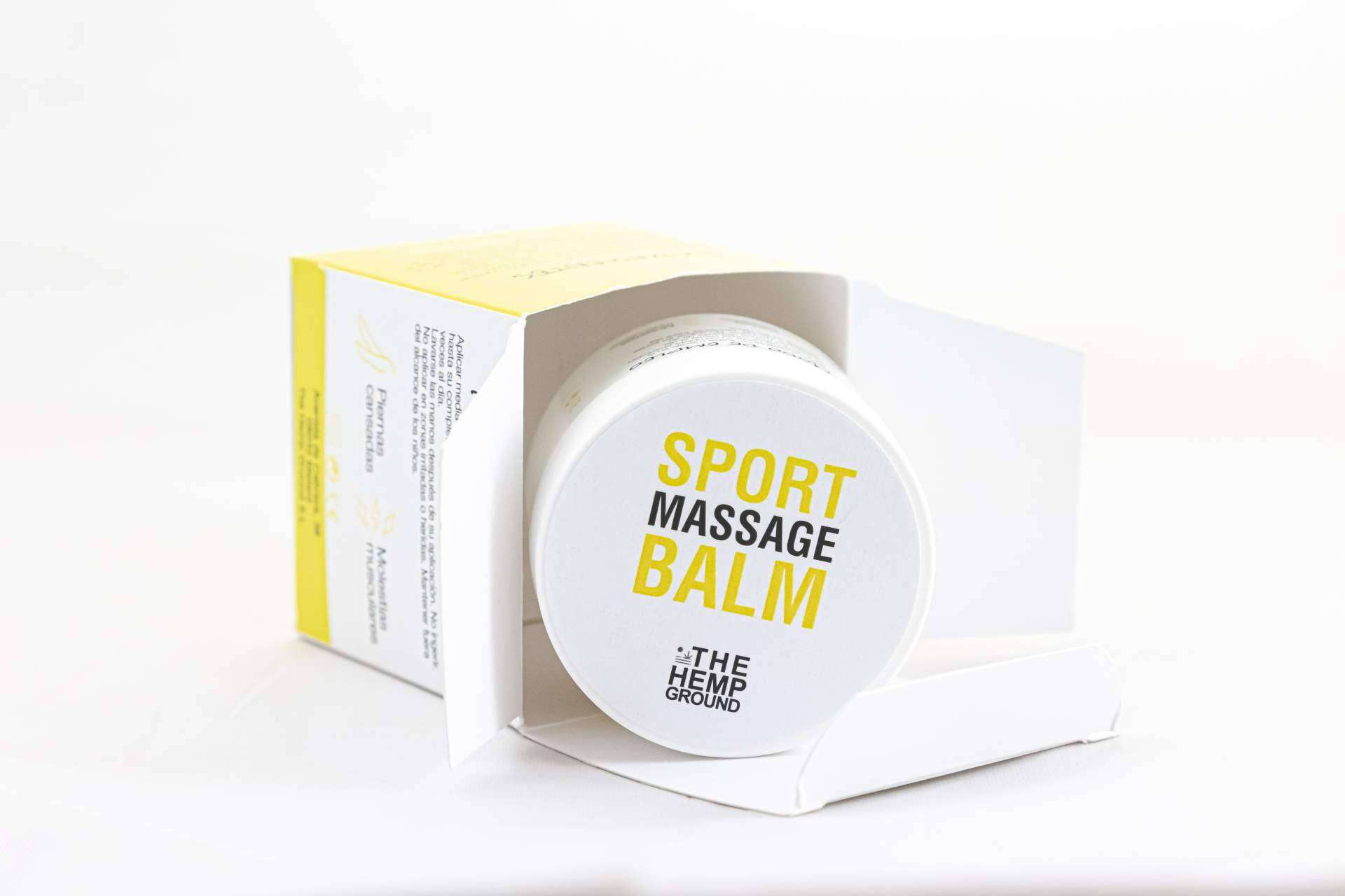 CBD Sport Massage Balm, reconocida como una crema CBD antiinflamatoria capaz de aliviar muchos dolores de manera segura y rápida