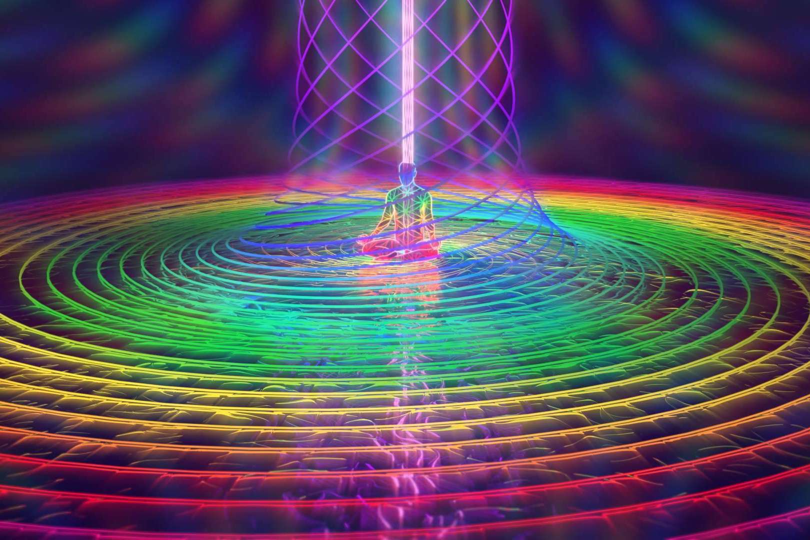 Espacio de Geometría Sagrada acerca del campo energético