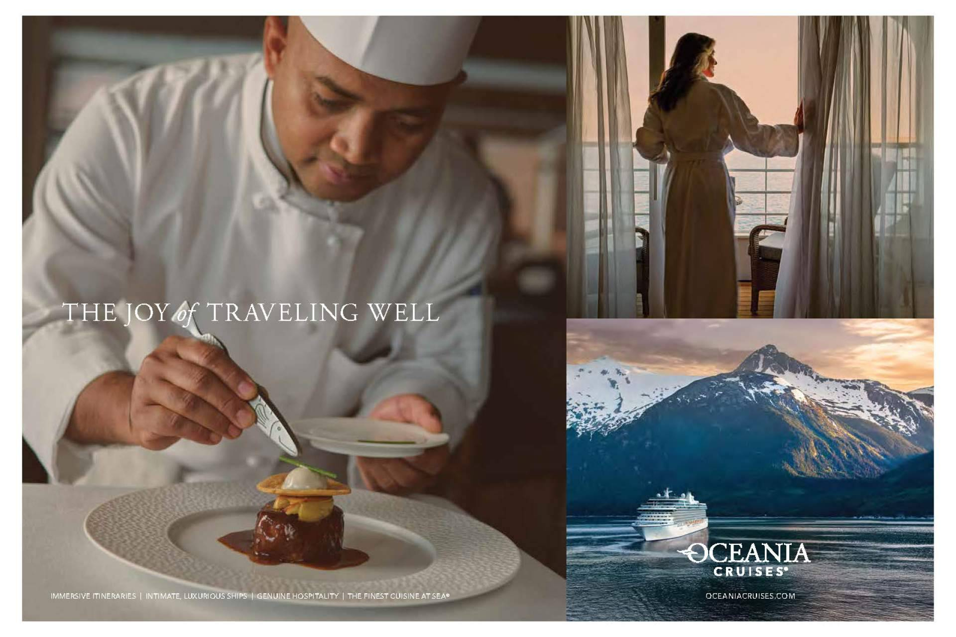 Oceania Cruises presenta su nueva campaña global “The Joy of Traveling Well”
